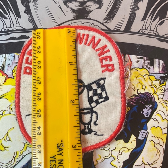 Vintage Snoopy Woodstock Reds a Winner Cheesecloth Backed Patch - Picture 5 of 10